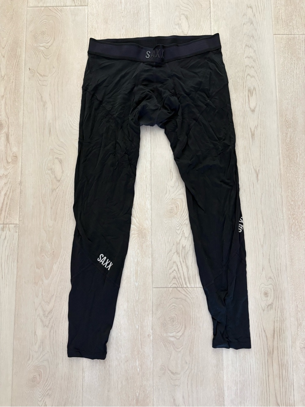 Saxx kinetic compression Black Men's Performance Base Layer Leggings